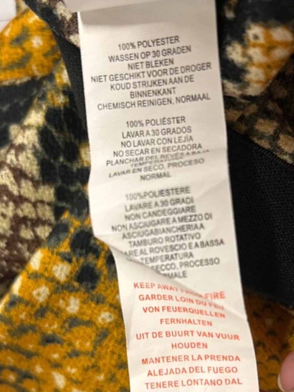 Nasty Gal Mustard Snake Print Midi Slip Skirt – Size 14 - Picture 4 of 5